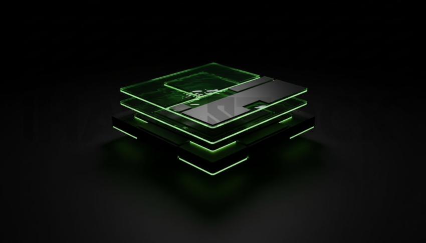 Product Showcase Card Green Neon Ultra Glow Dark UI Card 2025 – 8K