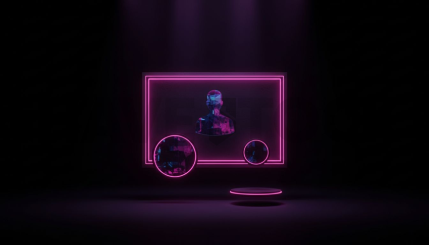 Team Member Card Magenta Soft Glow Dark UI Card 2025 – 8K