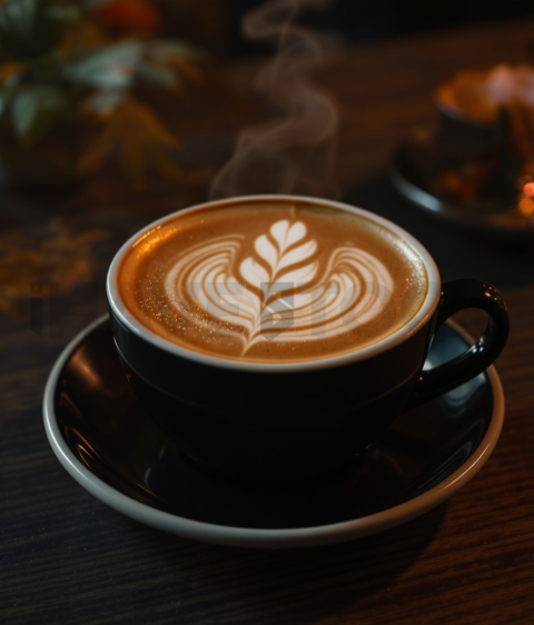 Cappuccino With Latte Art FOD D&S 3385