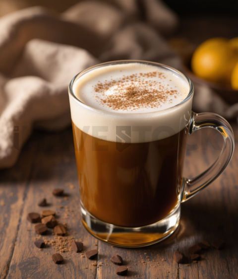 Irish Coffee With Cream  Soft Golden Hour Macro Detail FOD D&S 3602