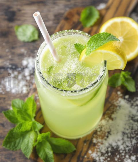 Mint Lemonade Frosty  Diffused Morning Light Overhead FOD D&S 3843