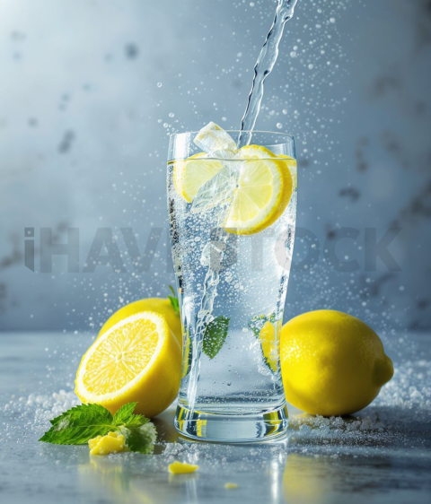 Sparkling Water With Lemon FOD D&S 3936