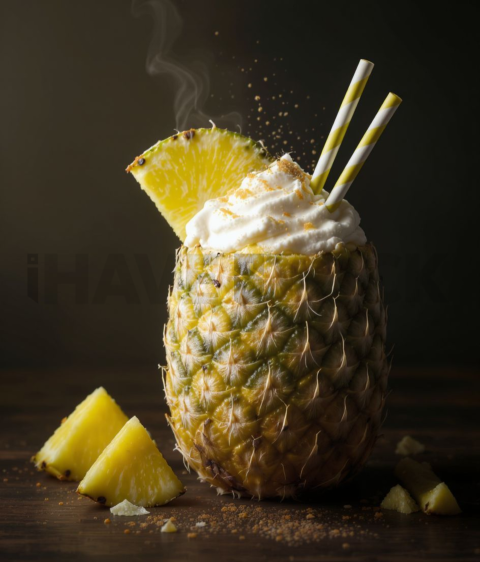 Pina Colada In Pineapple  Studio Softbox Three Quarter Angle FOD D&S 4853