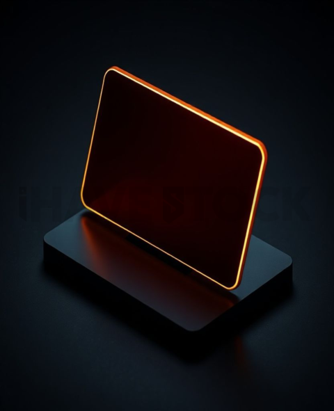 Dark Mode CTA Card Amber Strong Glow Dark UI Card 2025 – 8K