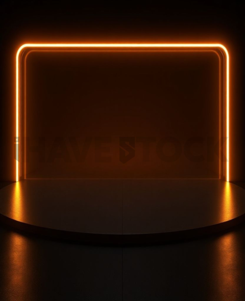 Feature Highlight Card Amber Strong Glow Dark UI Card 2025 – 8K