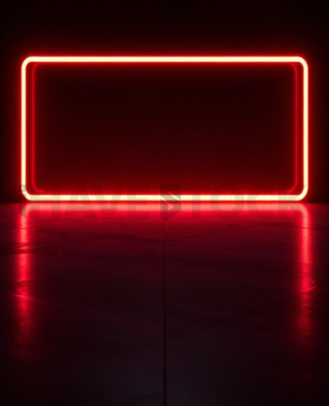 Feature Highlight Card Red Neon Ultra Glow Dark UI Card 2025 – 8K