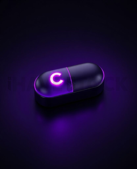 Pill shaped CTA Button Purple Subtle Glow Dark CTA Button 2025 – 8K UI Element
