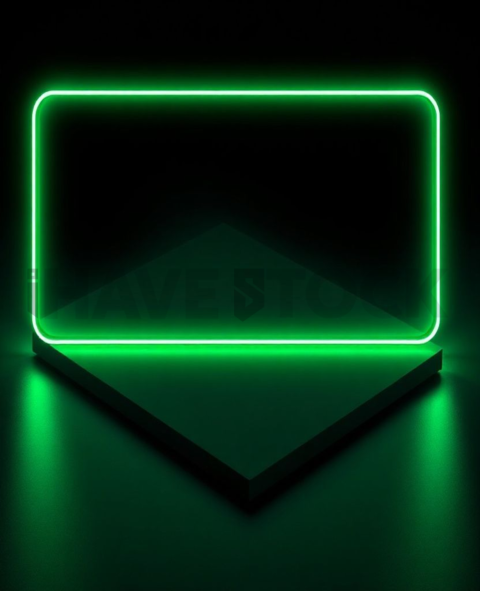 Plan Comparison Card Green Neon Ultra Glow Dark UI Card 2025 – 8K