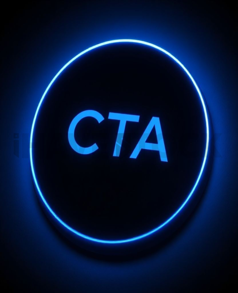 Rounded CTA Button Blue Electric Strong Glow Dark CTA Button 2025 – 8K UI Element(2)