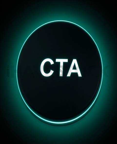 Rounded CTA Button Emerald Subtle Glow Dark CTA Button 2025 – 8K UI Element(1)