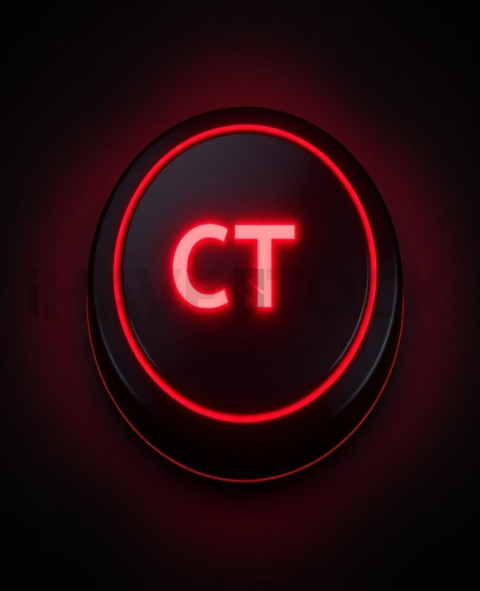 Rounded CTA Button Red Neon Medium Glow Dark CTA Button 2025 – 8K UI Element