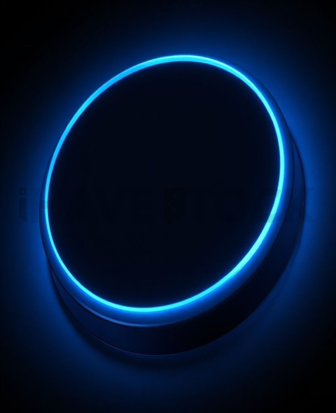 Shadowed Pressable CTA Button Blue Electric Strong Glow Dark CTA Button 2025 – 8K UI Element