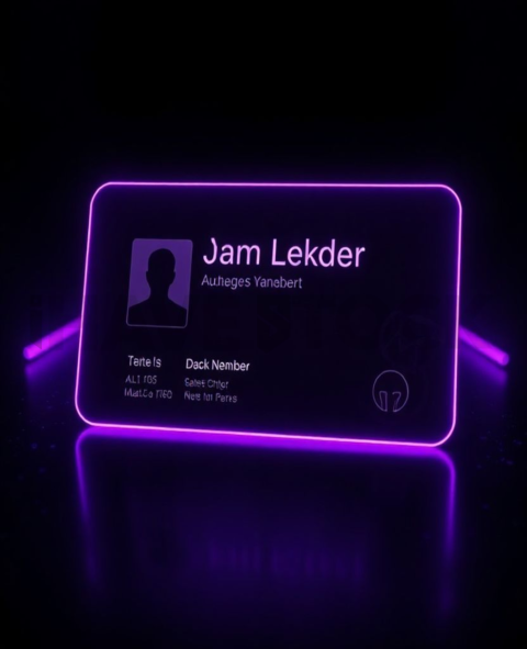Team Member Card Purple Soft Glow Dark UI Card 2025 – 8K