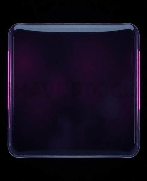 Translucent Glass Overlay Magenta Subtle Glow Dark Glassmorphism Element 2025 – 8K