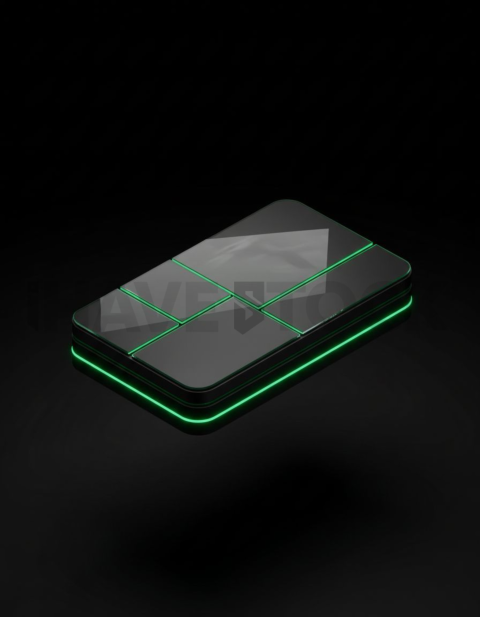 Service Description Card Emerald Medium Glow Dark UI Card 2025 – 8K