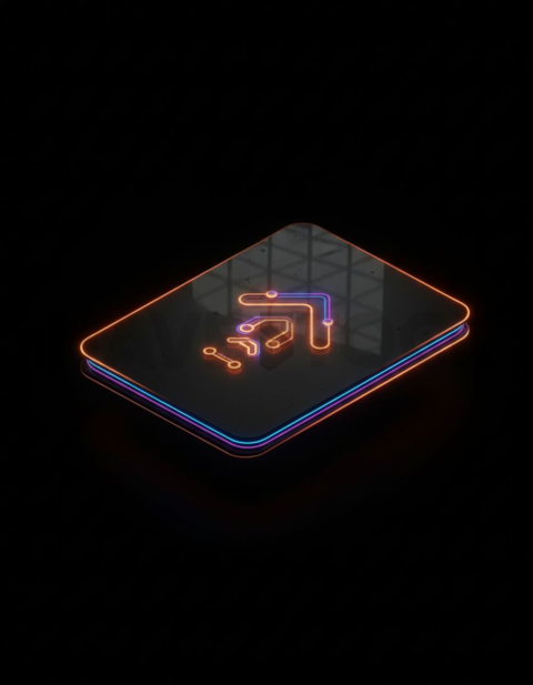 Dark Mode CTA Card Amber Strong Glow Dark UI Card 2025 – 8K