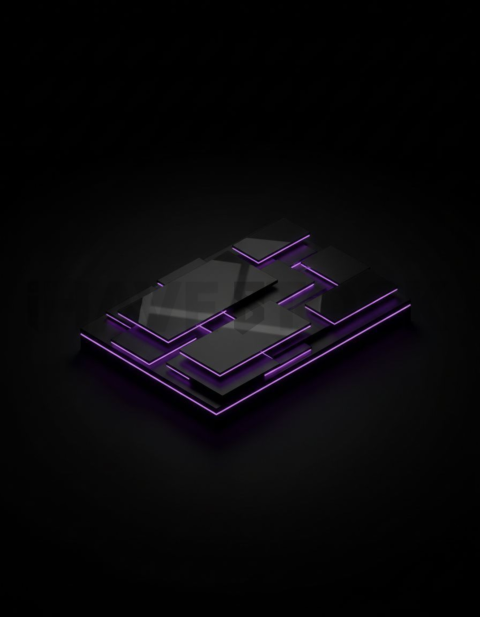 Dark Mode CTA Card Purple Medium Glow Dark UI Card 2025 – 8K