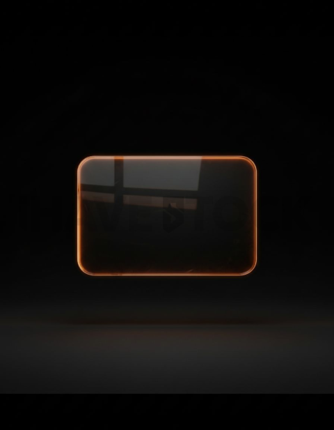 Service Description Card Amber Soft Glow Dark UI Card 2025 – 8K