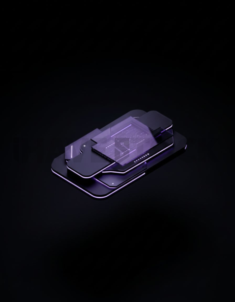 Service Description Card Purple Medium Glow Dark UI Card 2025 – 8K