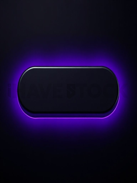 3D Depth CTA Button Purple Subtle Glow Dark CTA Button 2025 – 8K UI Element