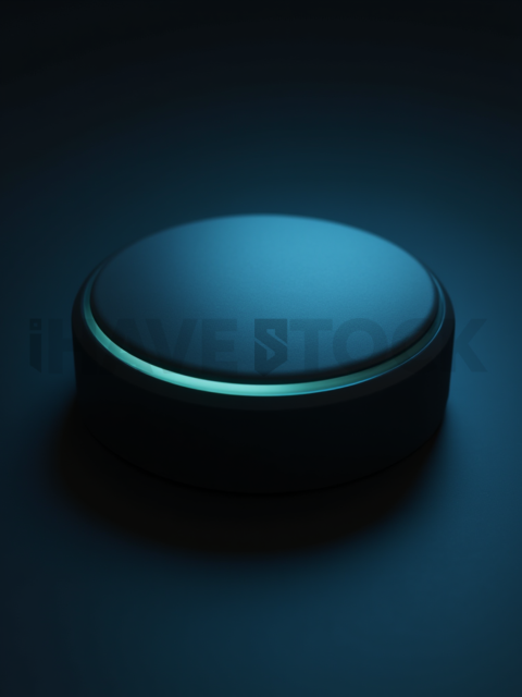 Soft Matte CTA Button Cyan Ultra Intense Glow Dark CTA Button 2025 – 8K UI Element