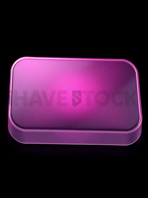 Frosted Glass Button Magenta Medium Glow Dark Glassmorphism Element 2025 – 8K