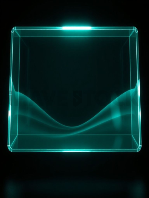 Glassmorphism Info Box Emerald Medium Glow Dark Glassmorphism Element 2025 – 8K