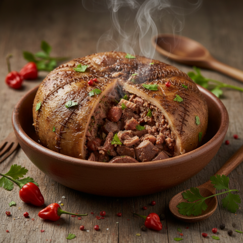 Buchada Regional Specialty  Studio Softbox Macro Detail