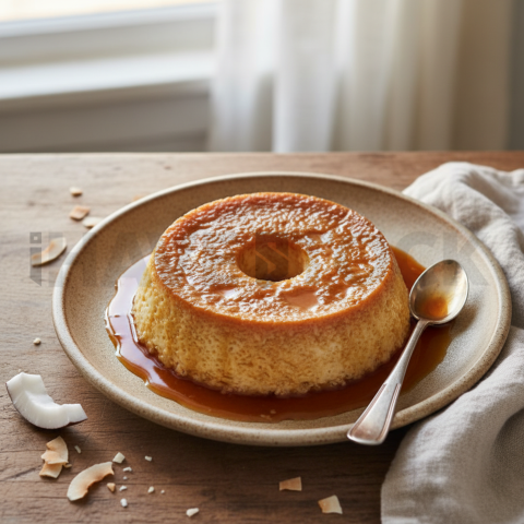 Coconut Flan With Caramel