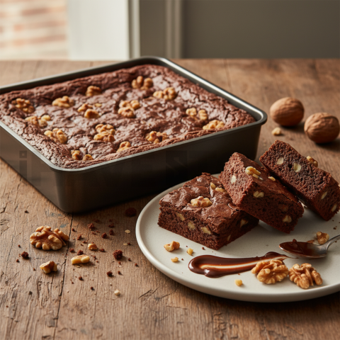 Brownies Fudgy With Walnuts
