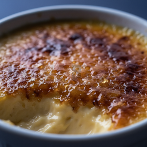 Crème Brûlée With Caramelized Sugar