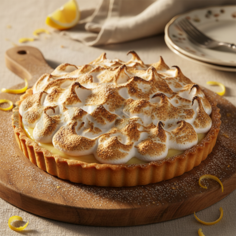 Lemon Tart With Toasted Meringue