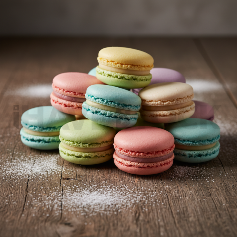 Macarons Assorted Pastel Colors