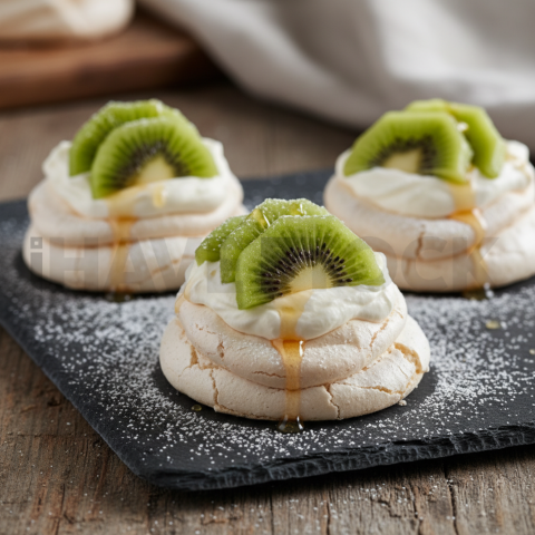 Mini Pavlovas With Kiwi