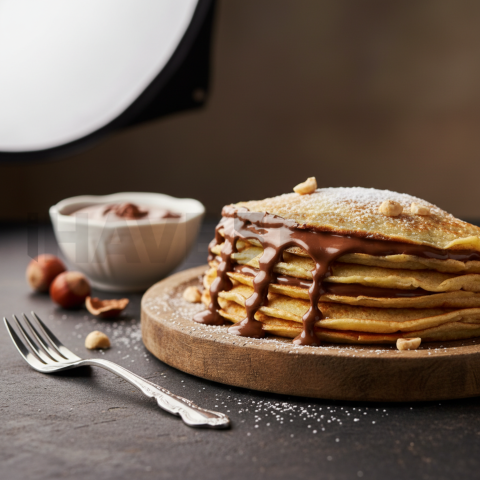 Nutella Crepes Folded