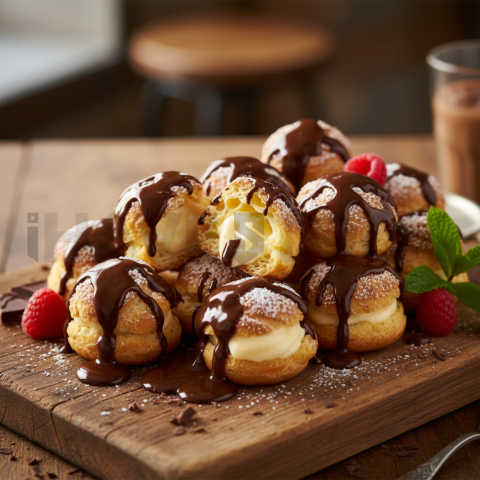 Profiteroles With Chocolate Sauce