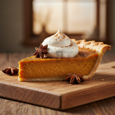 Pumpkin Pie With Cream