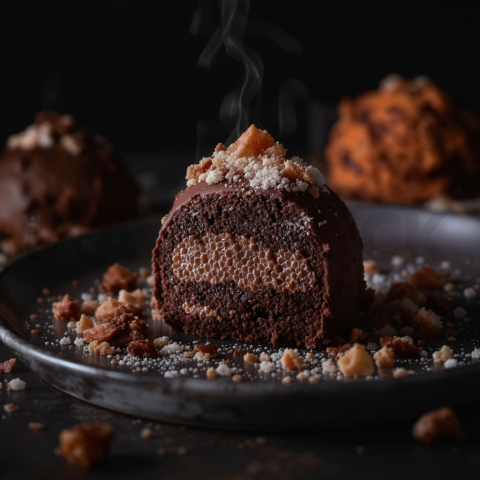 Brigadeiro Gourmet Assorted Toppings  Moody Twilight Macro Detail