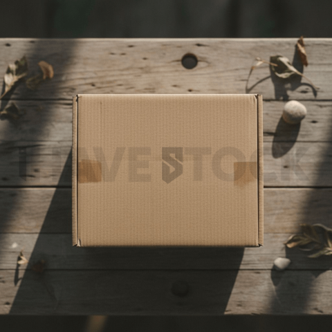 Blank Delivery Box On Table(1)