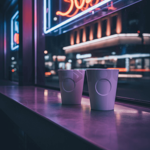 Coffee Cups With Logo Space
