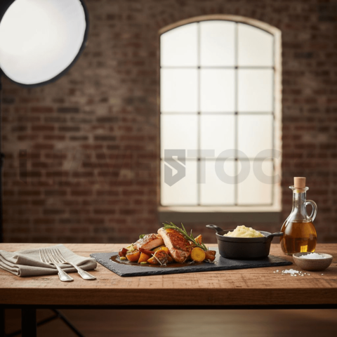 Food Branding Scene Empty