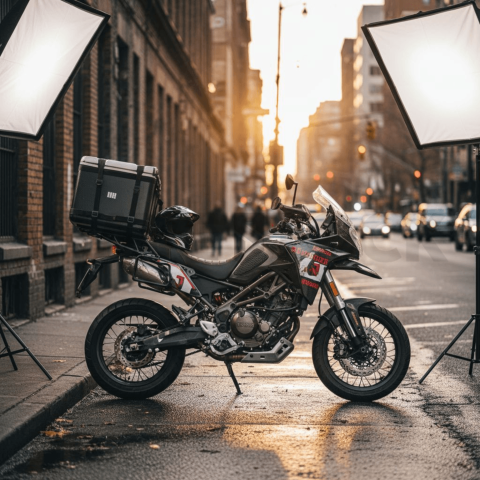 Motorbike Delivery Parked At C