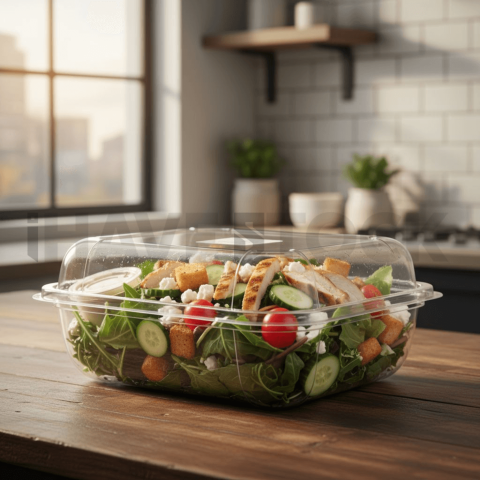 Salad Bowl In Plastic Containe(4)