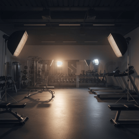 Gym Lighting Setup