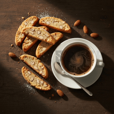 Almond Biscotti With Coffee FOD D&SMT 0005