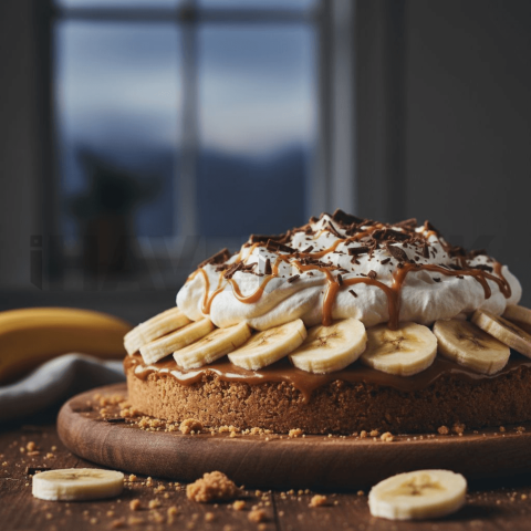 Banoffee Pie With Banana Slices FOD D&SMT 0180