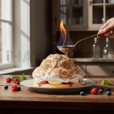 Baked Alaska Flambé FOD D&SMT 0107