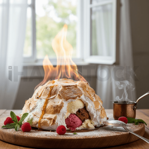 Baked Alaska Flambé FOD D&SMT 0152