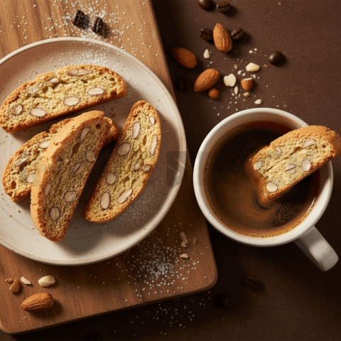 Almond Biscotti With Coffee FOD D&SMT 0101