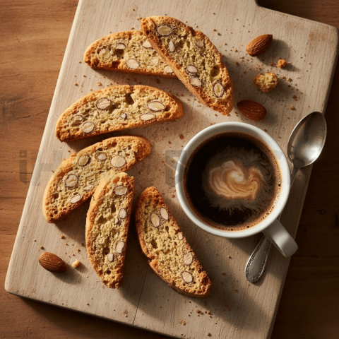 Almond Biscotti With Coffee FOD D&SMT 0146